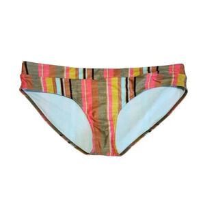 prAna Presolana Bikini Bottom Cacti Soleil Stripe Women’s XL Summer Swim Pool